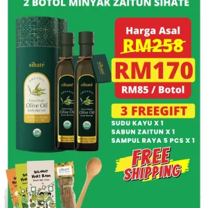 Minyak Zaitun Sihate - Set Combo 2 Botol