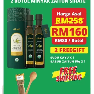 Minyak Zaitun Sihate - Set Combo 2 Botol